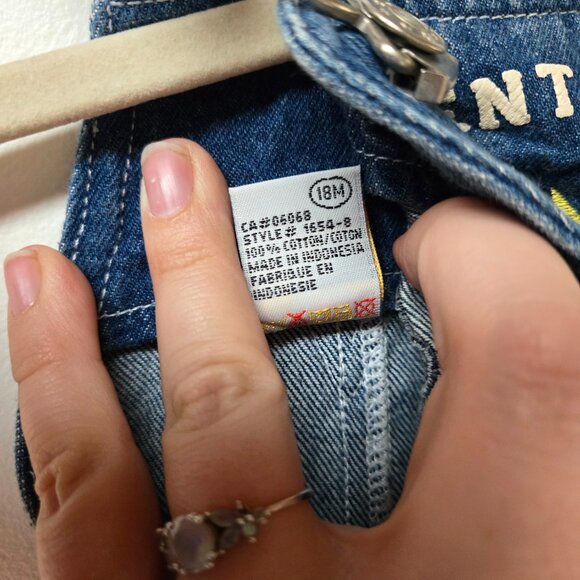 3 For 25🥳❤️ Vintage Kindergear Denim Overalls – Size 18 Months - Picture 8 of 8